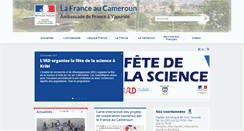 Desktop Screenshot of ambafrance-cm.org